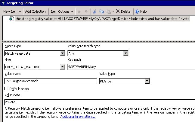 Group Policy Preference Item-Level Targeting example