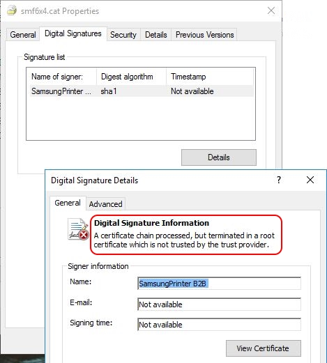 generic ieee 1284.4 printing support driver not found