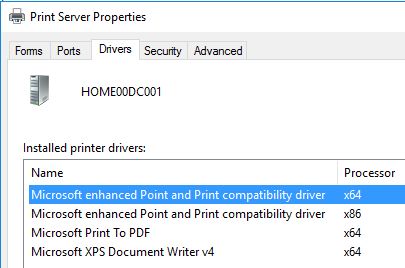 Printer Drivers Installation and Troubleshooting Guide - List of installed printer drivers