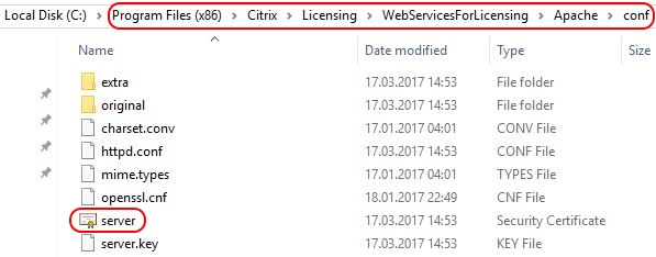 Citrix License Server unattended installation with PowerShell and SCCM - Self-signing server certificate
