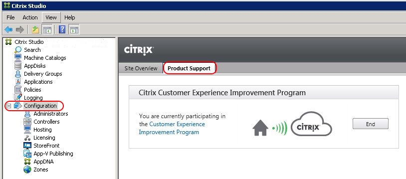 Citrix Delivery Controller unattended installation with PowerShell and SCCM - Disable CEIP in Studio