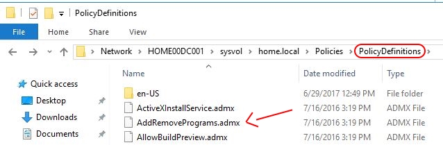 Google Chrome on Citrix deep-dive - Group Policy Central Store ADMX files
