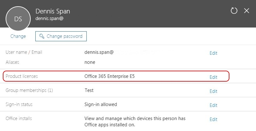 Solving Office 365 activation issues - Admin portal user product licenses