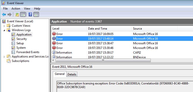 microsoft office activation wizard error 365