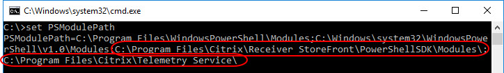 Citrix StoreFront unattended installation with PowerShell - PSModulePath includes StoreFront PowerShell module path