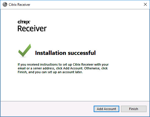 citrix receiver 4.12 fails install