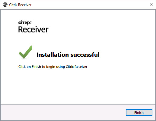 Citrix Receiver unattended installation with PowerShell - Last installation window without Add Account button