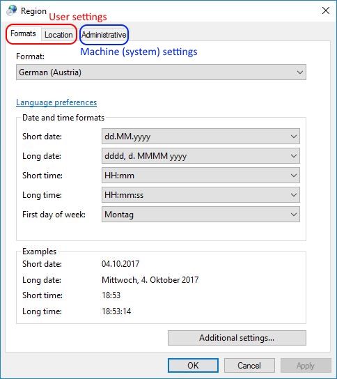 Configuring Regional Settings and Windows locales with Group Policy - Regional Settings overview